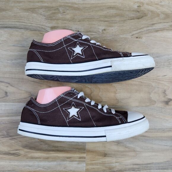 💜Converse One Star Brown Slip-On Low Top Sneakers Size 10 - Picture 6 of 12
